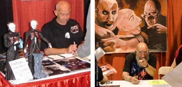 Doug Bradley, aka “Pinhead” from the HELLRAISER films, at Rock n Shock '08 by Rachel Adams for FW and Sid Haig from DEVIL’S REJECTS and HOUSE OF 1000 CORPSES at Rock n Shock ‘14 by Lara Dean for FW 