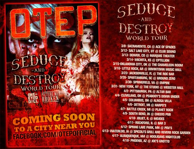 Otep Announces The Seduce and Destroy Tour