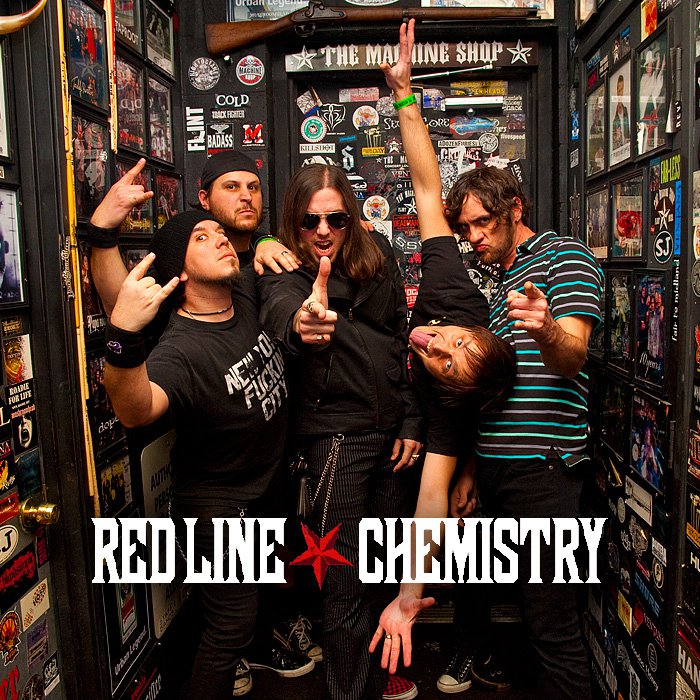 The band at The Machine Shop in Flint, MI ~ photo by Jeff Mintline and courtesy of facebook.com/redlinechemistry