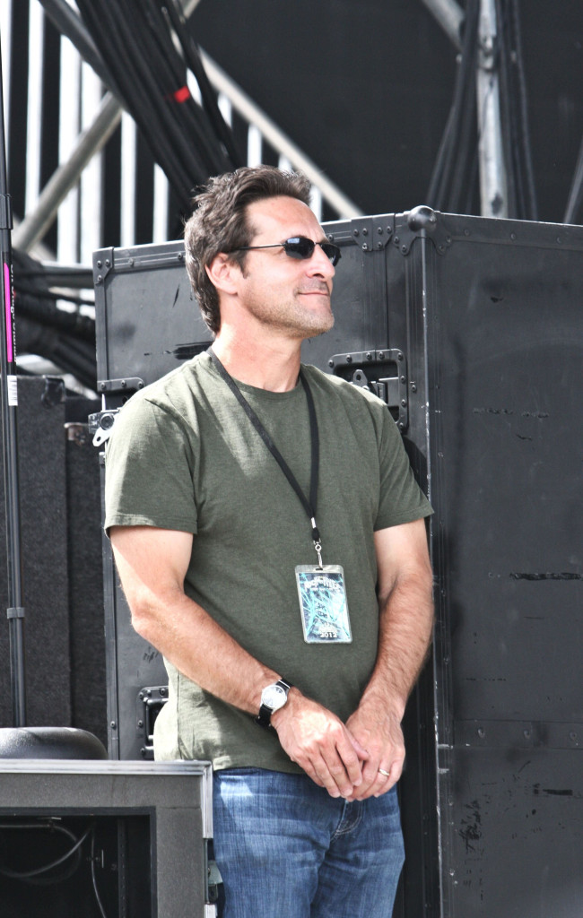 Gary in 2012, standing on the main stage watching the show