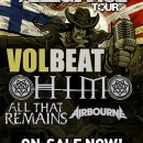 Monster Energy’s Rock Allegiance Tour, Featuring Volbeat, HIM, All That Remains and Airbourne, Set for Late Summer 2013