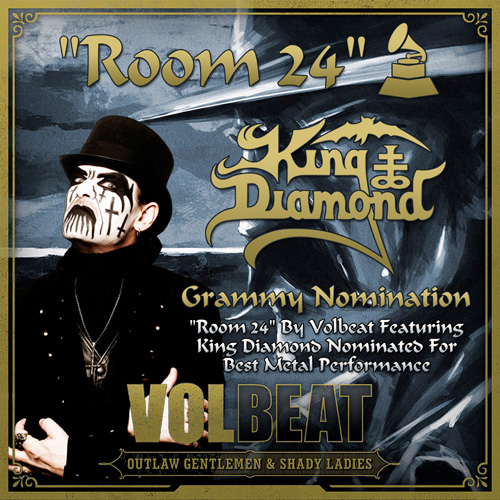 “Room 24″ by Volbeat f/ King Diamond Nominated for Best Metal Performance in 56th Annual GRAMMY Awards