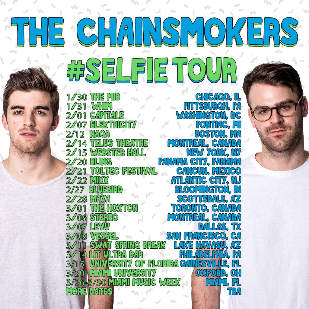 The Chainsmokers Viral Video For New Single “ Selfie” Out Now ~ Tour