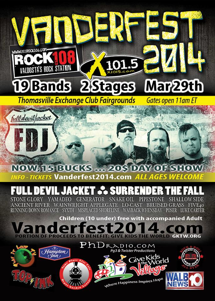 Georgia’s Vanderfest 2014 ~ Rock n Roll for a Cause