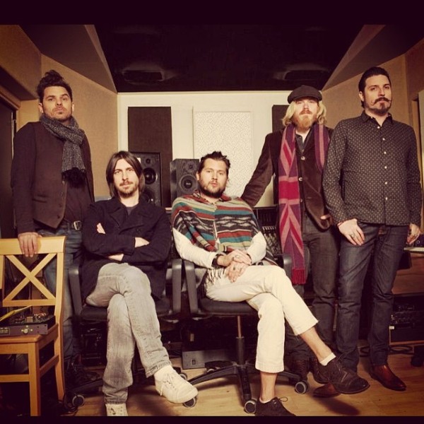 Rival Sons with producer Dave Cobb 