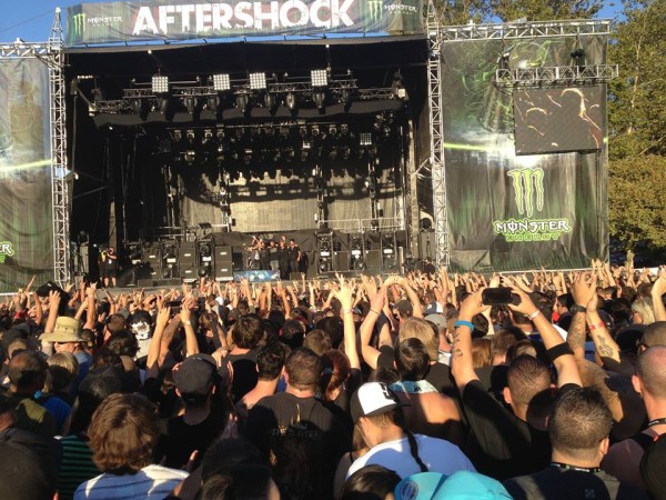 The sold-out crowd goes wild at Aftershock 2013