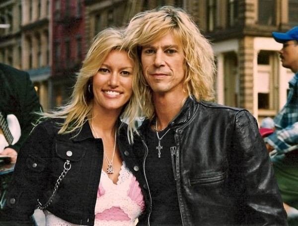 A now happy and healthy Duff with wife Susan