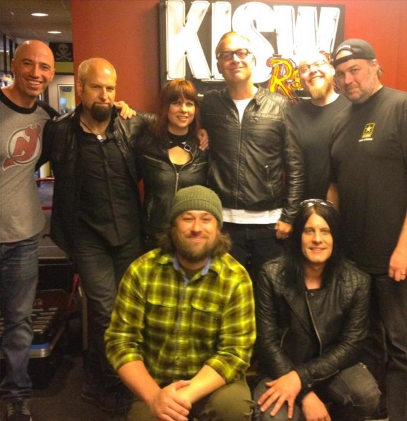 The Guessing Game with the gang from KISW (www.kisw.com) after the band played a couple of songs live ~ special thanks to Steve the Producer (aka STP)!