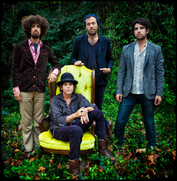 L - R, standing:  Jeff Ratner, David Moore, Malachi DeLorenzo ~ Langhorne Slim is seated. Photo by Todd Roeth