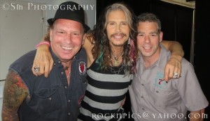 L - R, David Unger, Steven Tyler, and FW's own SethM 