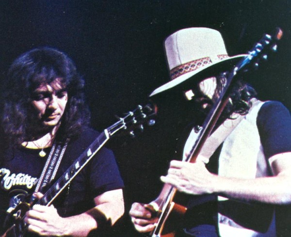 Bernie Marsden and Micky Moody  in Whitesnake circa 1980