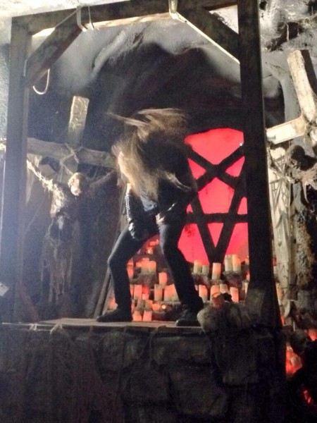 From the band's recent video shoot at House of Shock