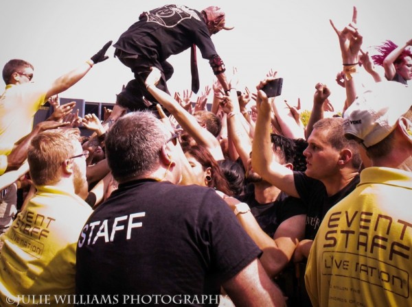 Mushroomhead crowdsuring, photo by Julie Williams for FW