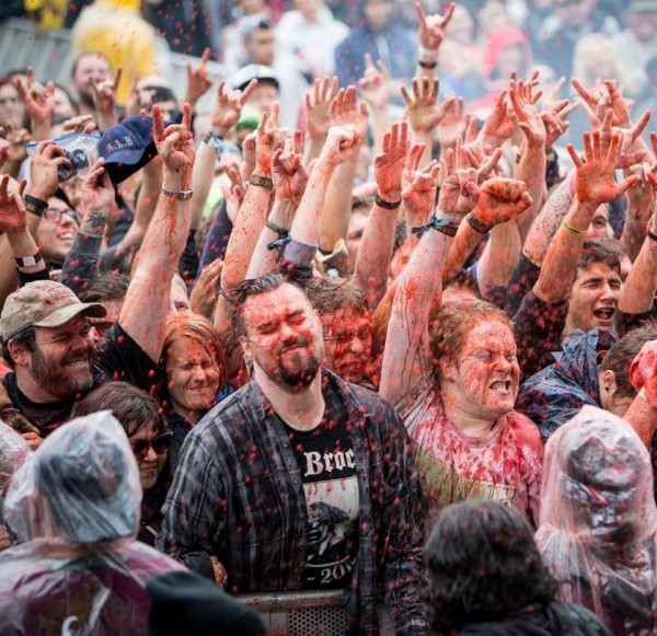 The bloody brave at GWAR's Chicago Riot Fest 2014 show