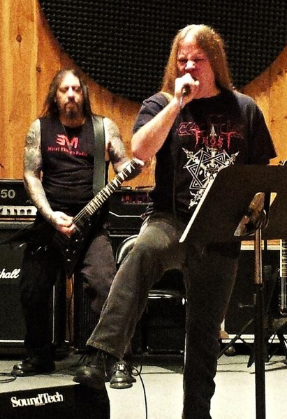 Mike and Andy's  final rehearsal of the album tracks before the first day of recording at Starr Ridge studios