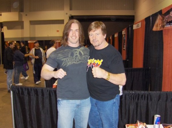 Switchblade Suicide's Geoff Jewett with Roddy Piper at R n S 