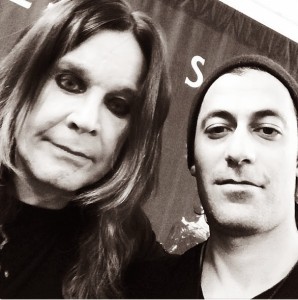 Rob with Black Sabbath's Ozzy Osbourne