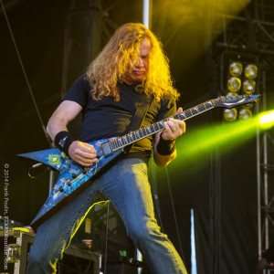The one and only Dave Mustaine leads Megadeth at Amnesia '14 , photo by Francois Poulin for FW