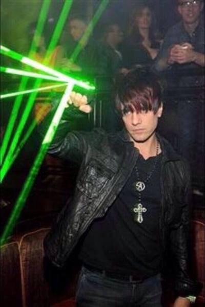 Criss trying out an effect for "Criss Angel's BeLIEve"