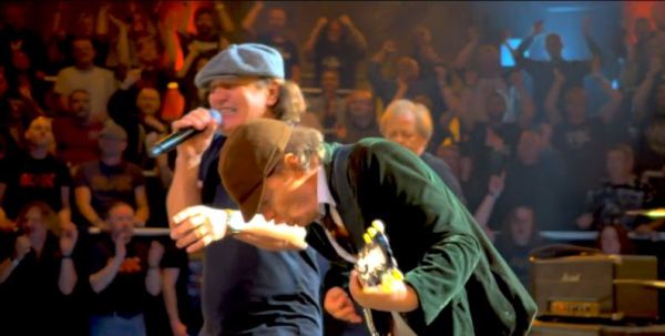 Still from the "Rock or Bust" video